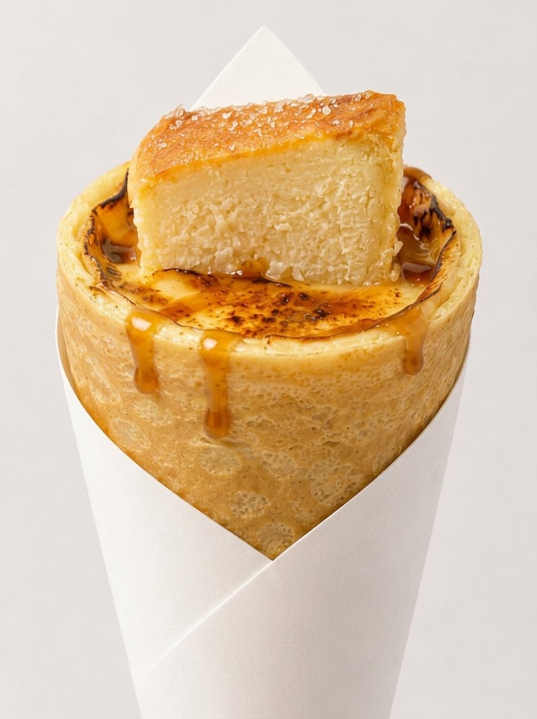 Salted Caramel Cheesecake Brulee Crepe